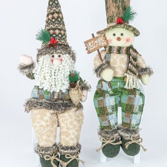 Camo Dangle Leg Santa Snowman - Picture 1 of 3